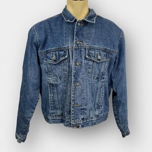 Nevada Men's Denim Flannel-Lined Jacket Blue Large‎ 44 – Workwear Casual Layer